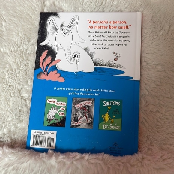 Dr Seuss ( Horton heard a who!) a classic Dr Seuss book for all ages NWT - Picture 3 of 3